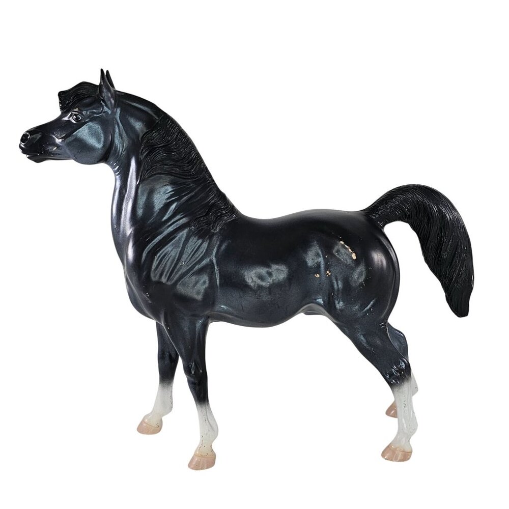 Hartland Horse Regal Arabian Black Pearled With Socks 100 Made FLAWS